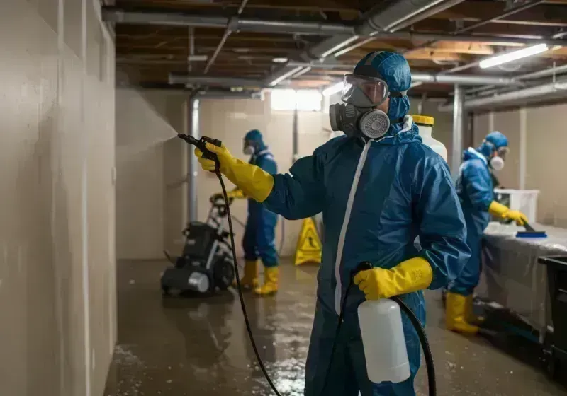 Basement Sanitization and Antimicrobial Treatment process in Kittredge, CO