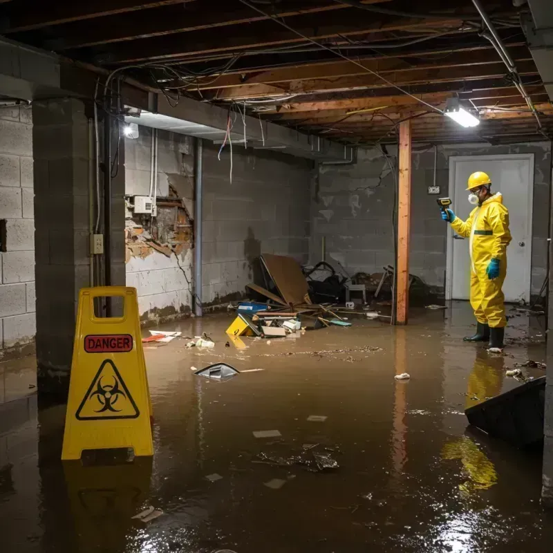 Flooded Basement Electrical Hazard in Kittredge, CO Property